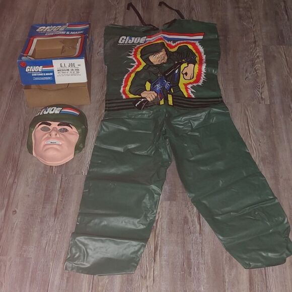 Vintage Ben Cooper GI Joe Mask and Costume  Sz M in box - Picture 1 of 12